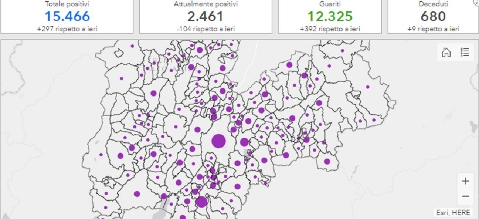 Coronavirus in Trentino, altri 34 casi in Rsa e 40 tra bambini e ragazzi in età scolare